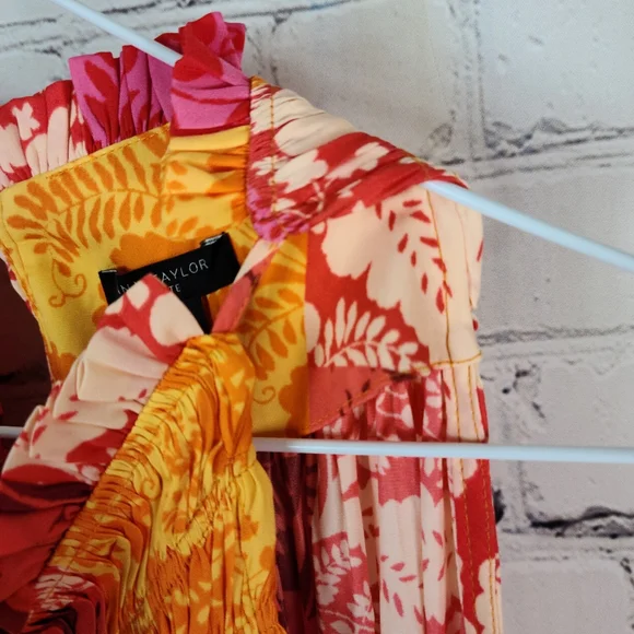 Ann Taylor Petite Patchwork Floral Maxi Dress - Picture 6 of 10